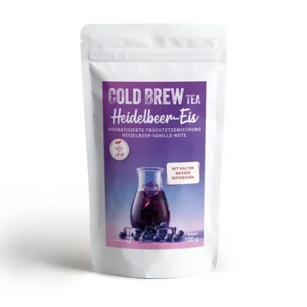 Cold Brew Heidelbeer-Eis Früchtetee mit Heidelbeer-Vanille-Note im 100 g Beutel