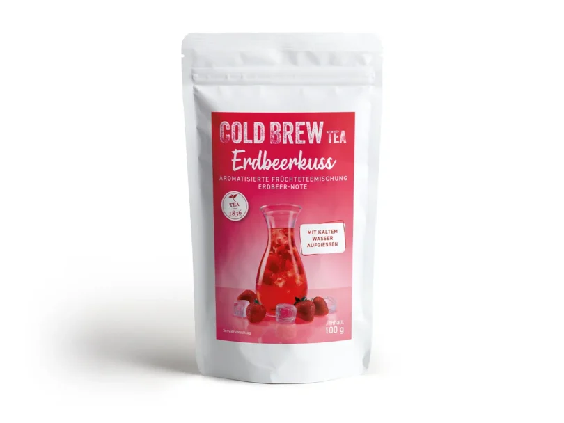 Cold Brew Erdbeerkuss 1 Cold Brew Erdbeerkuss Früchtetee mit Erdbeer-Note im 100 g Beutel
