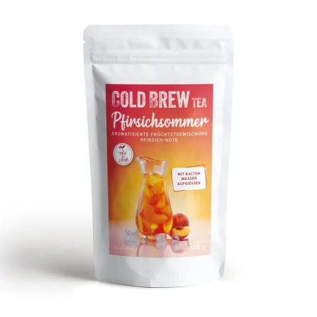 Cold Brew Pfirsichsommer Früchtetee mit Pfirsich-Note im 100 g Beutel