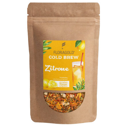 Cold Brew Zitrone mild Früchtetee mit natürlichem Zitronen-Geschmack für kalten Aufguss