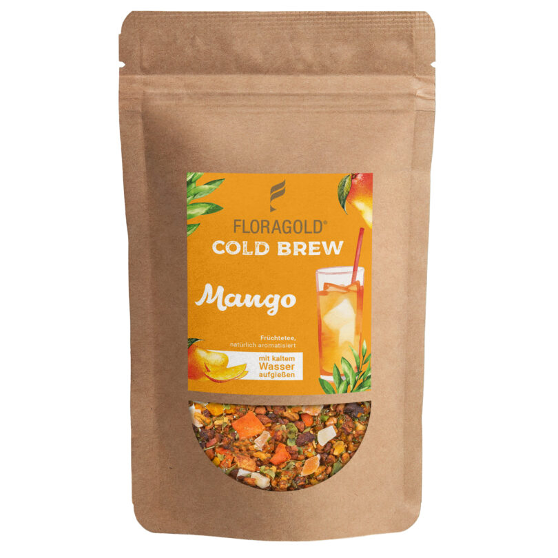 Cold Brew Mango mild natürlich 1 Cold Brew Mango mild Früchtetee mit natürlichem Mango-Geschmack für kalten Aufguss